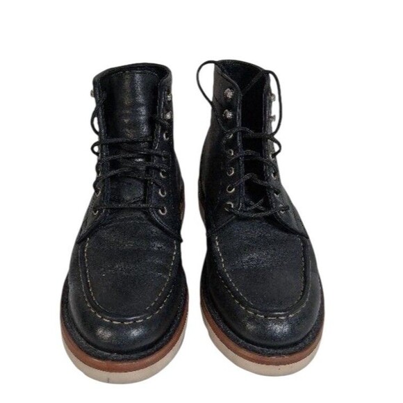 Thursday Boot Co. Everyday Boots Black Leather Lace Up Chukka Chelsea Boot White main image 6
